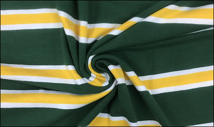 Cotton/Pique Stripe Fabric with/without Lycra