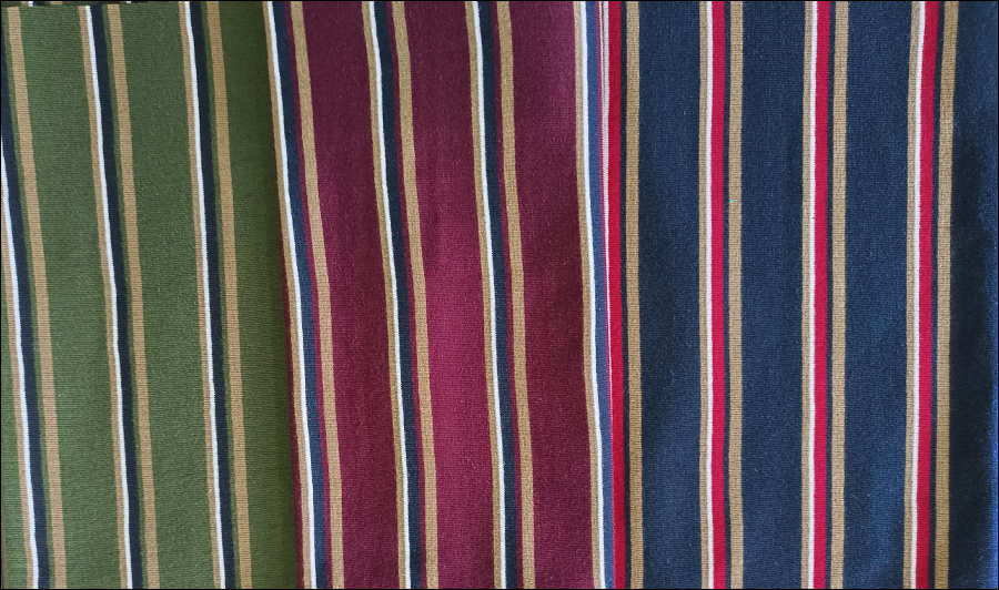 2/3 Thread Stripe fabrics with/without Lycra